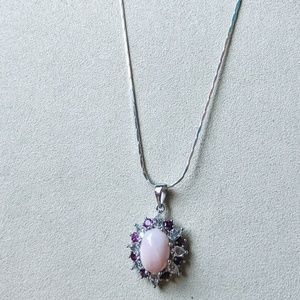 Peruvian Pink Opal Necklace